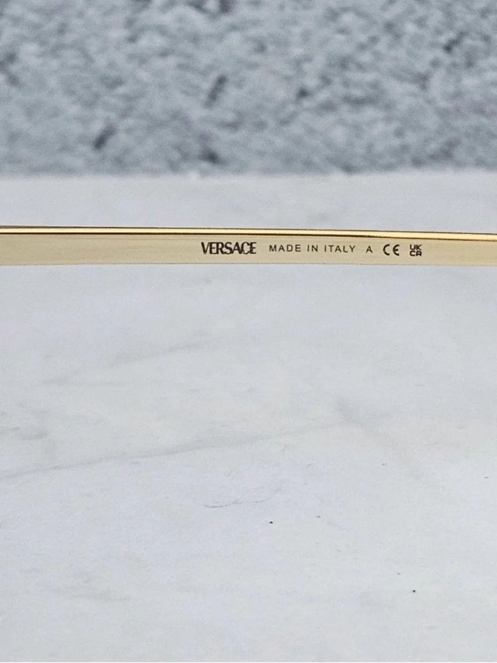 Versace Men’s Gold Frame with Black Lenses Aviator Sunglasses